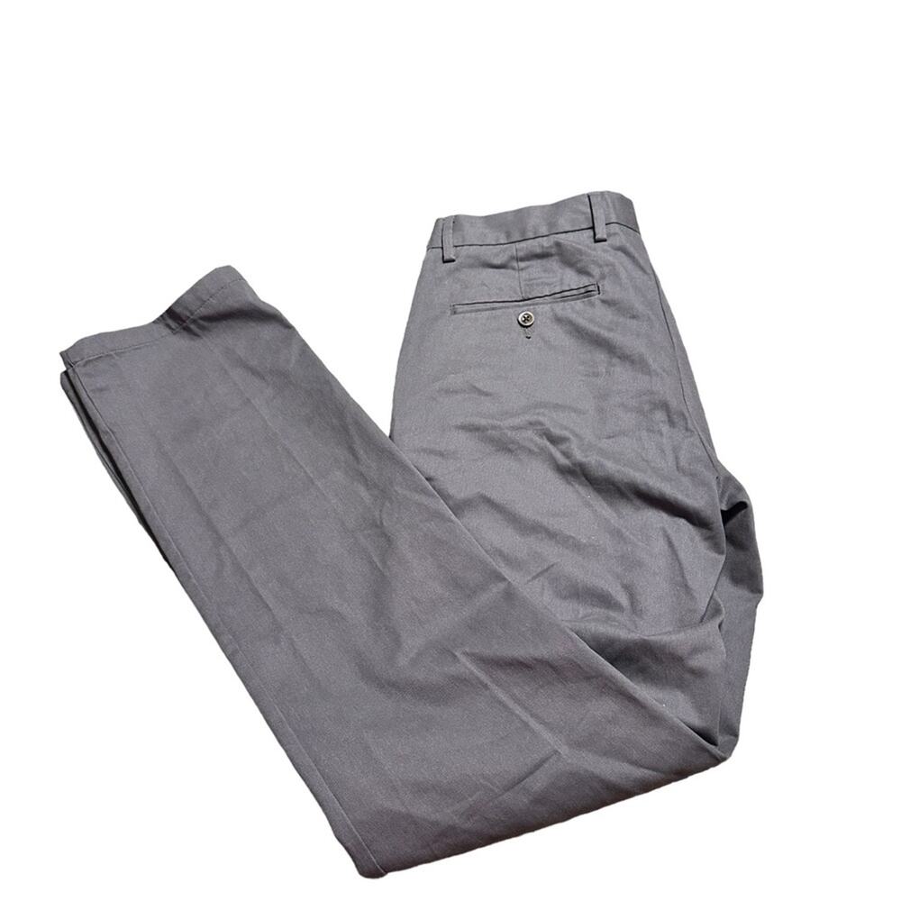 Amazon Essentials Gray Chino Dress Pants 32x34 Slim New